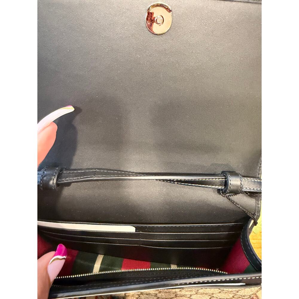 Gucci GG Emblem Wallet with leather strap NWT - Picture 3 of 4
